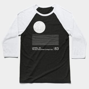 Level 42 /// Minimalist Graphic Artwork Design Baseball T-Shirt